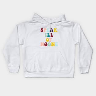 Speak Ill of No One // St Jacinta Marto of Fatima Kids Hoodie